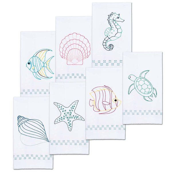 Jack Dempsey Needle Art Beach Decorative Hand Towel Set