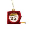 Sass & Belle Tape Measure Shaped Bauble Red