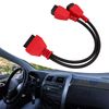 KIMISS OBD2 Cable Adaptor, 12+8 Pin Diagnostic Connector Cable Adapter MSCHRY128 Diagnostic Tool for
