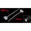 Uxcell taguzipputai Cable Ties Nylon Marker Wire Tie Power Cable 100 Pcs