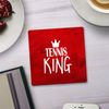 Shopagift Tennis King 2 Pack Coasters - 9cm x 9cm