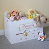 Personalized Toy Storage Box and Bin Newborn Gift (Mermaid)