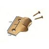 10 x Window Shutter SASH Lift PULLS Brass Plated EB Steel + Screws