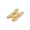 Offset Cabinet Hinges 3/8" Polished Solid Brass 12 pack | Renovator's Supply