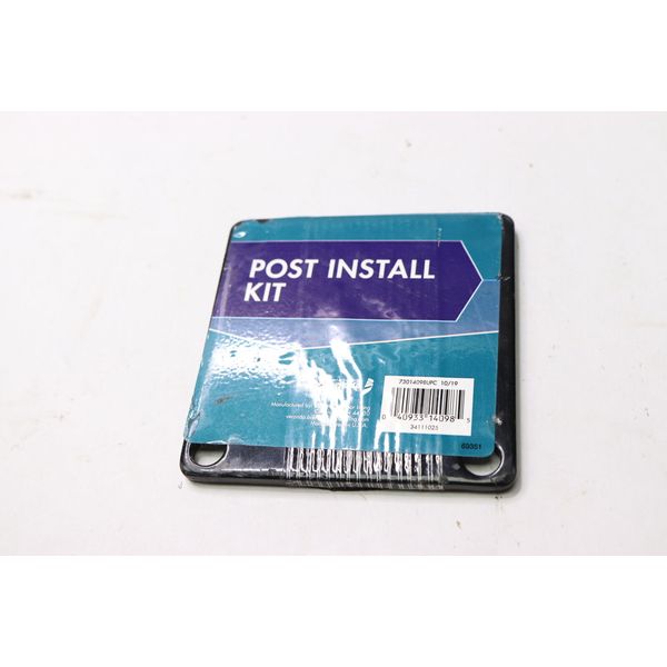 Post Install Kit Railings Deck Balusters Black Interior Exterior Metal 73014098