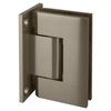 CRL GEN337BN Nickel Geneva 337 Adjustable Wall Mount Full Back Plate Hinge