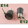10pcs US E12 To European E14 Candelabra Base Socket LED Light Bulb Lamp Adapter