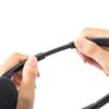 Sanwa Supply MM-HS406BK Wired Headset, 4 Pole Mini Plug Connection, Unidirectional Microphone, Tablet, Smartphone, PC