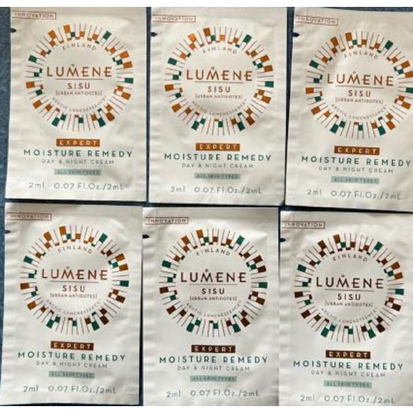 Lumene Sisu Expert Moisture Remedy Day & Night Cream, All Skin Types, 6 pcs Set