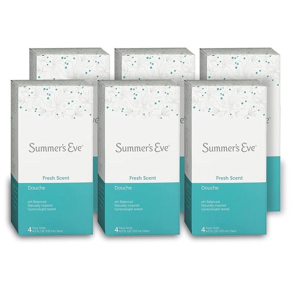 Summer's Eve Douche, Fresh Scent, pH Balanced & Gynecologist Tested, 4.5 Fl Oz, Pack of 6