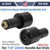 Solid Iron Handle Bar Ends Heavy Weight Vibration Reducing Grip Plugs 7/8" 22mm