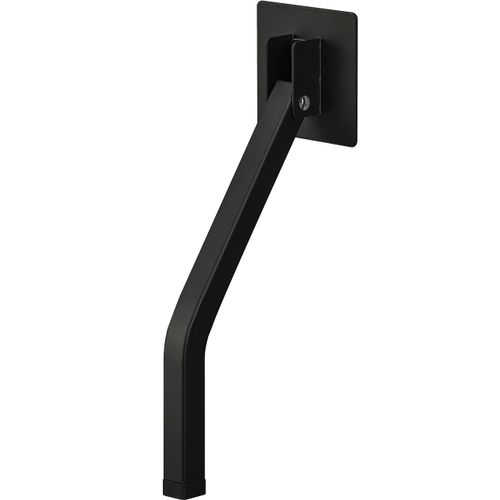 Yamazaki 3727 Folding Door Stopper with Tape, Long, Black (when in Use) Approx. W 2.8 x D 3.1 x H 9.8 inches (7 x 8 x 25 cm), Smart Double-Sided Tape, Easy Installation, Entrance Door, Operated with