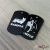 Mister Petlife Border Terrier Engraved Keychain/GI Tag Pink