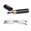KoKoBin Metal frame Reading Glasses Portable Spring Hinge Reading Unisex reader with glasses case(black，+1.5
