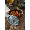 STAUB Cast Iron Oval Mini Cocotte 11 cm Graphite Grey