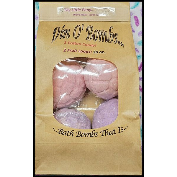 *NEW* Kids DINOSAUR Egg Bathbombs W/My Little Pony in EACH! Bag O' Bombs! 20 oz