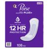 Poise plus Incontinence Pads, Ultimate Absorbency Long, 108-Count - FREESHIPPING