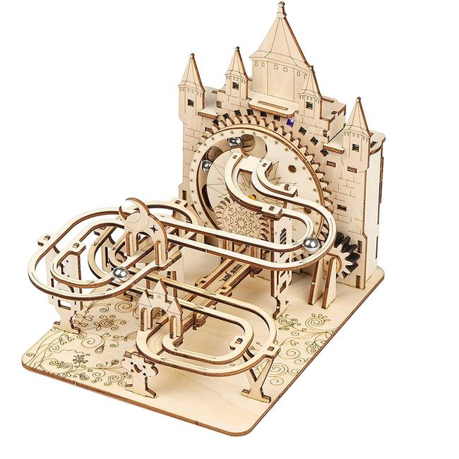 Music Park 3D Wooden Puzzles for Adults & Teenagers Machine Marble Run Wood Model Building Kits Science Educational Toys for Kids Gift Age14+