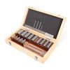 Keyway Broach Kit 22 Pcs Keyway Broach Set Collared Bushing Shim Set Fitted Box