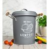 Sendez Compost bin with activated carbon filter, 4 litre compost bin, rubbish bin