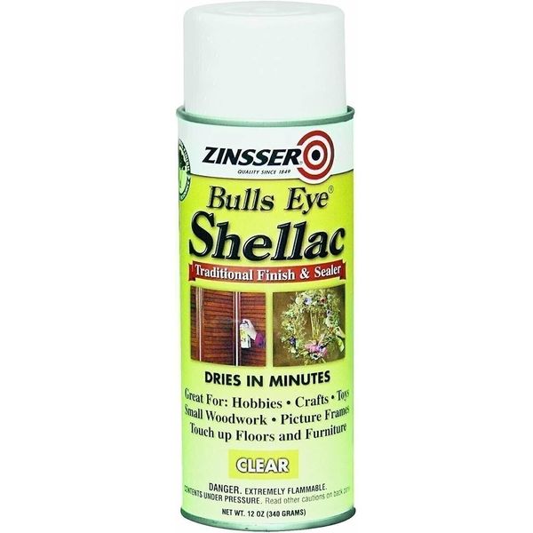 Clear Bulls Eye Shellac Spray Paint [Set of 6]