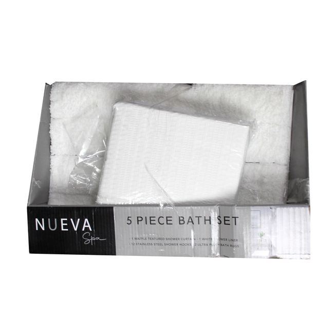 Nueva Spa 5 Piece Bath Set Bridgeport White