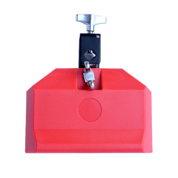 Plastic Musical Jam Block, Latin Percussion Instrument, Red，Hand Percussion (Red)