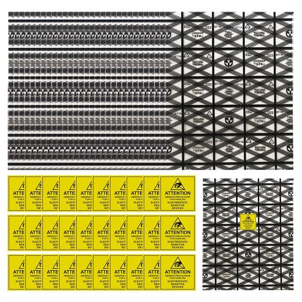 BLPRKOT 30 Stück Große Antistatische Beutel mit Antistatischem Aufkleber, 20x30cm Open Top ESD Tüten Antistatikbeutel für Motherboard Grafikkarten Festplatten