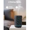 InnoGear Essential Oil Diffuser, 150ml Ceramic Diffuser Ultrasonic Air Diffusers Humidifier Cool Mist Aromatherapy Diffuser with 2 Mist Modes Waterless Auto Off for Home Office, Black