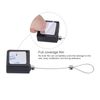 sourcing map Retractable Cable Lock with Double-Sided Adhesive Slow Remote Control Security Lock for TV, DVD,Showroom,Remote,600g 2Set Black