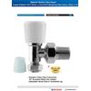 Angled Wheelhead and Lockshield Valve 15mm