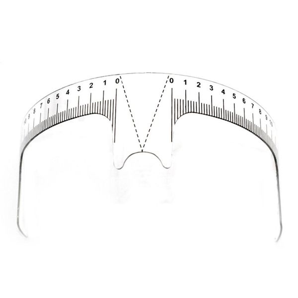 Eyebrow Ruler for Microblading Permanent Makeup Measure Head Tool Reusable (3 Rulers)