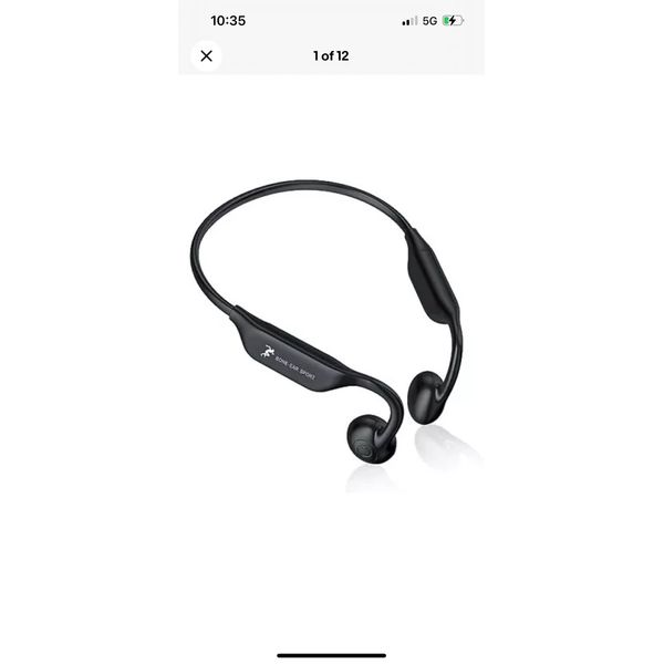 Bone Conduction Headphones Open Ear Bluetooth 5.2 IP67 Sweat Resistant
