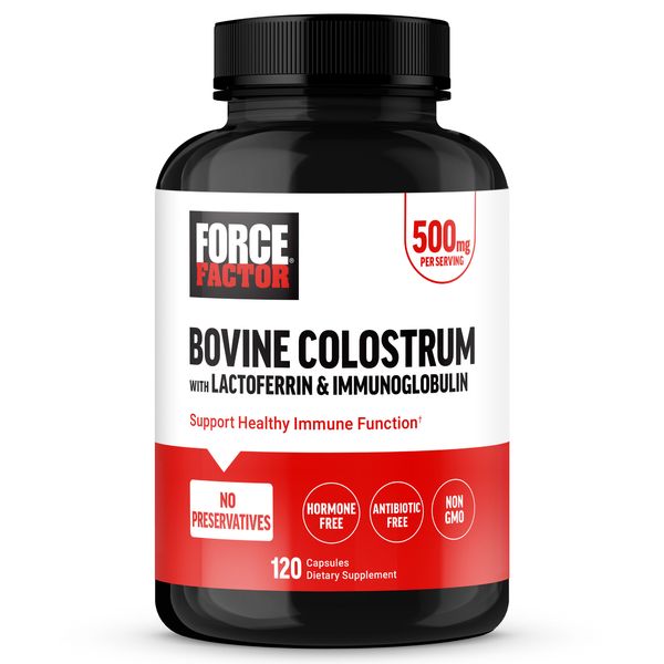 FORCE FACTOR Bovine Colostrum Capsules to Support Gut Health & Immunity