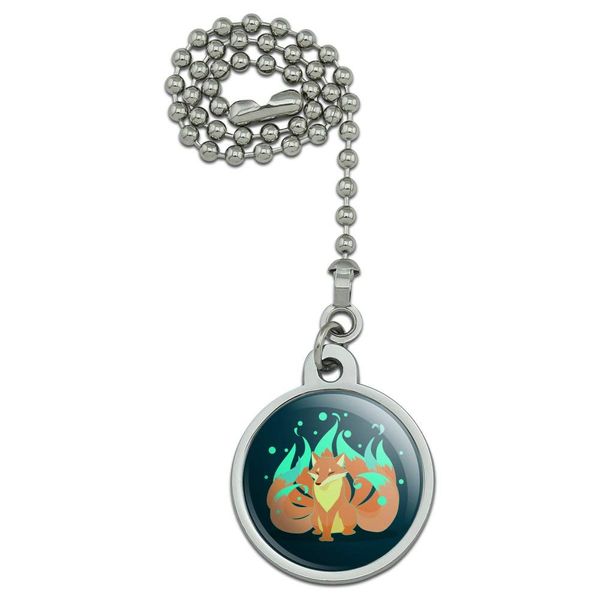 GRAPHICS & MORE Kitsune Nine-Tailed Fox Ceiling Fan and Light Pull Chain