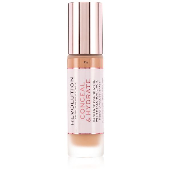Makeup Revolution, Conceal & Hydrate Foundation, F11, 23ml