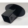 Never Camp Alone 3D Polyurethane Domed Plastic Hitch Cover Car-SUV 2" Receiver
