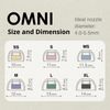 SpinFit Omni Fully Wireless Earbud & Wired Earbud Tips with Premium Silicone Material (Extra Large 1 Pair)