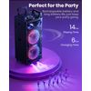 Moukey 280W Portable Speaker Bluetooth Sing Machine Double 10" Woofer PA System