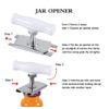 Adjustable Stainless Steel Jar Opener – Lid & Bottle Cap Remover Tool