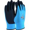 UCI AQUATEK Latex Waterproof Fully Coated Grip Work Gloves Blue (9/Large)
