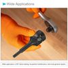 CoCud Impact Hex Bit Socket, H6 Socket 1/2" Drive, Cr-Mo Steel Impact Grade Metric Socket - (Applications: for Socket Head Cap Bolt)