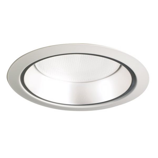 Juno Lighting 27HZ-WH LED Tapered Downlight Cone trim, 6-Inch, White Trim with Haze