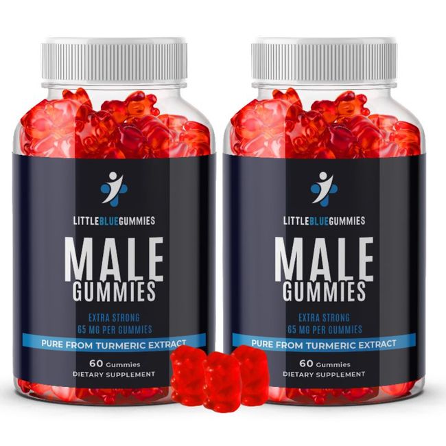 (2 BOTTLE)  Little Blue Gummies Get It Up Every Day-Male Gummies- Extra Strength