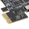 PCI-E to USB3.2 GEN1 Front USB C Expansion Card, 5Gbps Type E Internal Front Panel Connector Riser Card,PCI Express Adapter for Desktop PCs WIN 7/8/10/11/LINUX (Black)