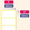 80 x 40 mm, 300 Pack, White Sticky Labels Stickers