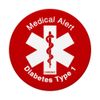 Type 1 Diabetes Medical Alert (RED) PopSockets Swappable PopGrip