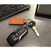 iPick Image Compatible with Ford Explorer Rectangular Brown Leatherette Key Chain