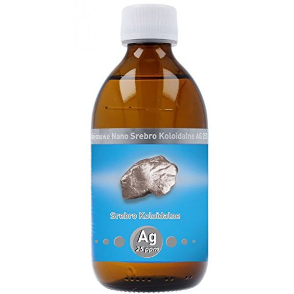 Nonionic Nano colloidal Silver Ag 25ppm 300ml Vitacolloids