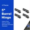 5" Heavy Duty Weldable Barrel Gate Hinges | 4 Pieces